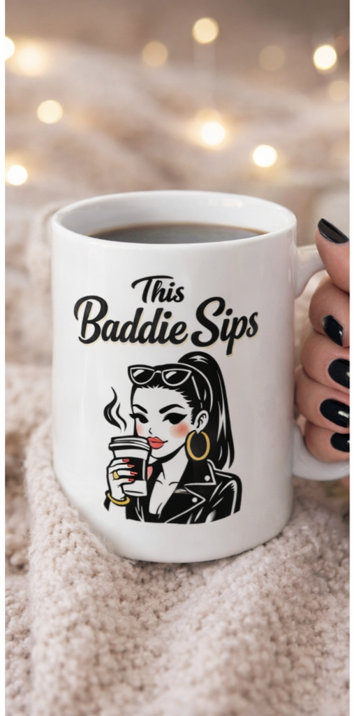 This Baddie Sips High Quality Ceramic Mug 11oz.