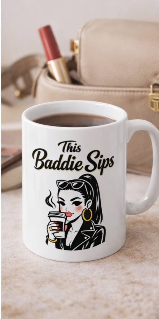 This Baddie Sips High Quality Ceramic Mug 11oz.