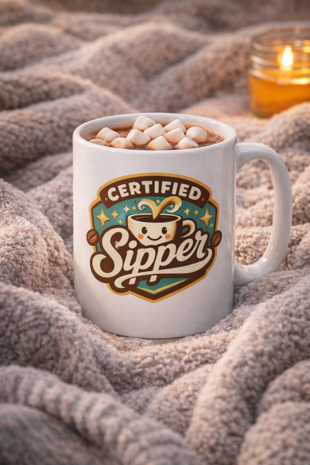 Ceramic Mug — "Certified Sipper" Cute Coffee Lover Coffee Mug (11oz & 15oz)