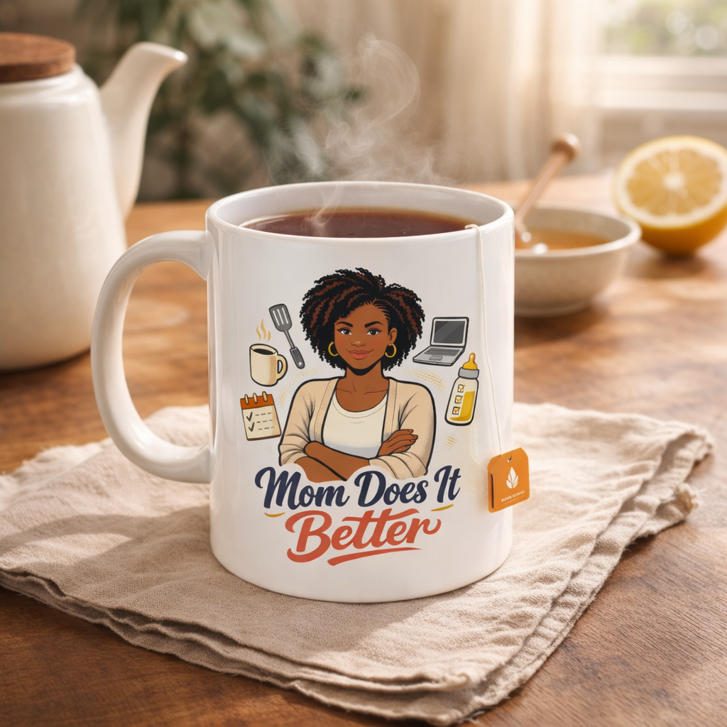 Mom Does It Better Ceramic Mug — Proud Mom Coffee Cup (11oz/15oz)