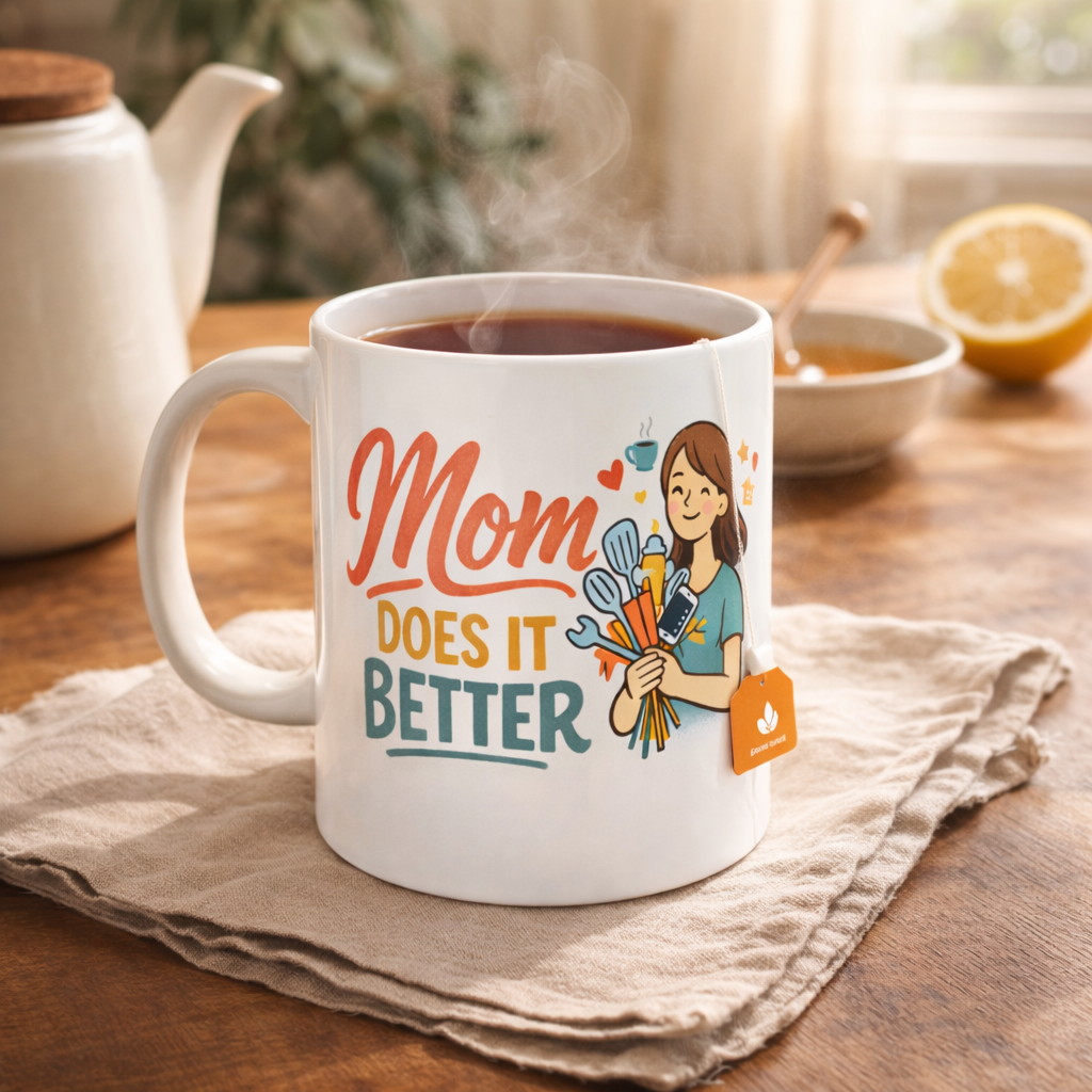 Mom Does It Better Ceramic Mug — Funny Mother's Day Coffee Cup (11oz & 15oz)