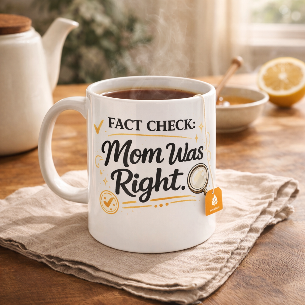 Fact Check: "Mom Was Right" Ceramic Mug — Funny Mother's Day Coffee Cup (11oz, 15oz)