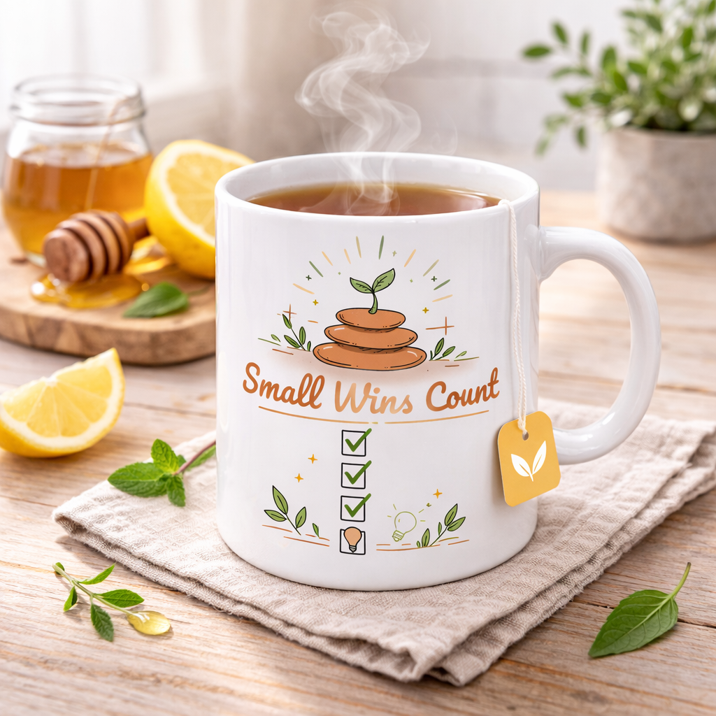 Mug — Small Wins Count Ceramic Coffee Mug (11oz & 15oz)