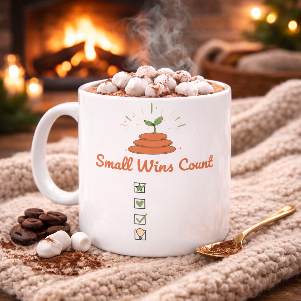 Mug — Small Wins Count Ceramic Coffee Mug (11oz & 15oz)