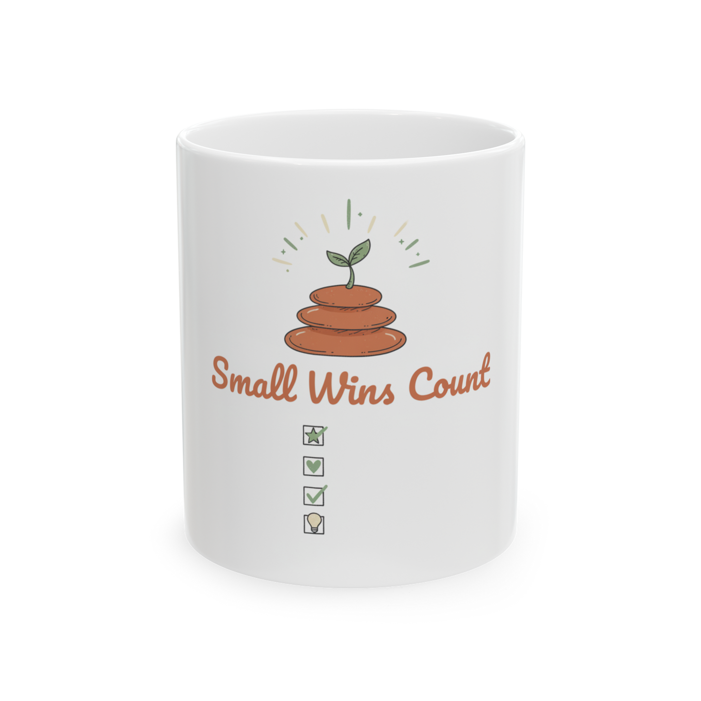 Mug — Small Wins Count Ceramic Coffee Mug (11oz & 15oz)